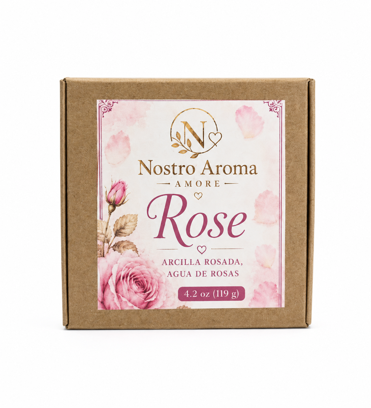 Jabon facial Rosas y arcillas.